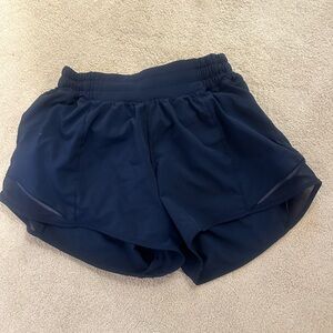 Lululemon Navy Blue Hottie Hot Athletic Shorts